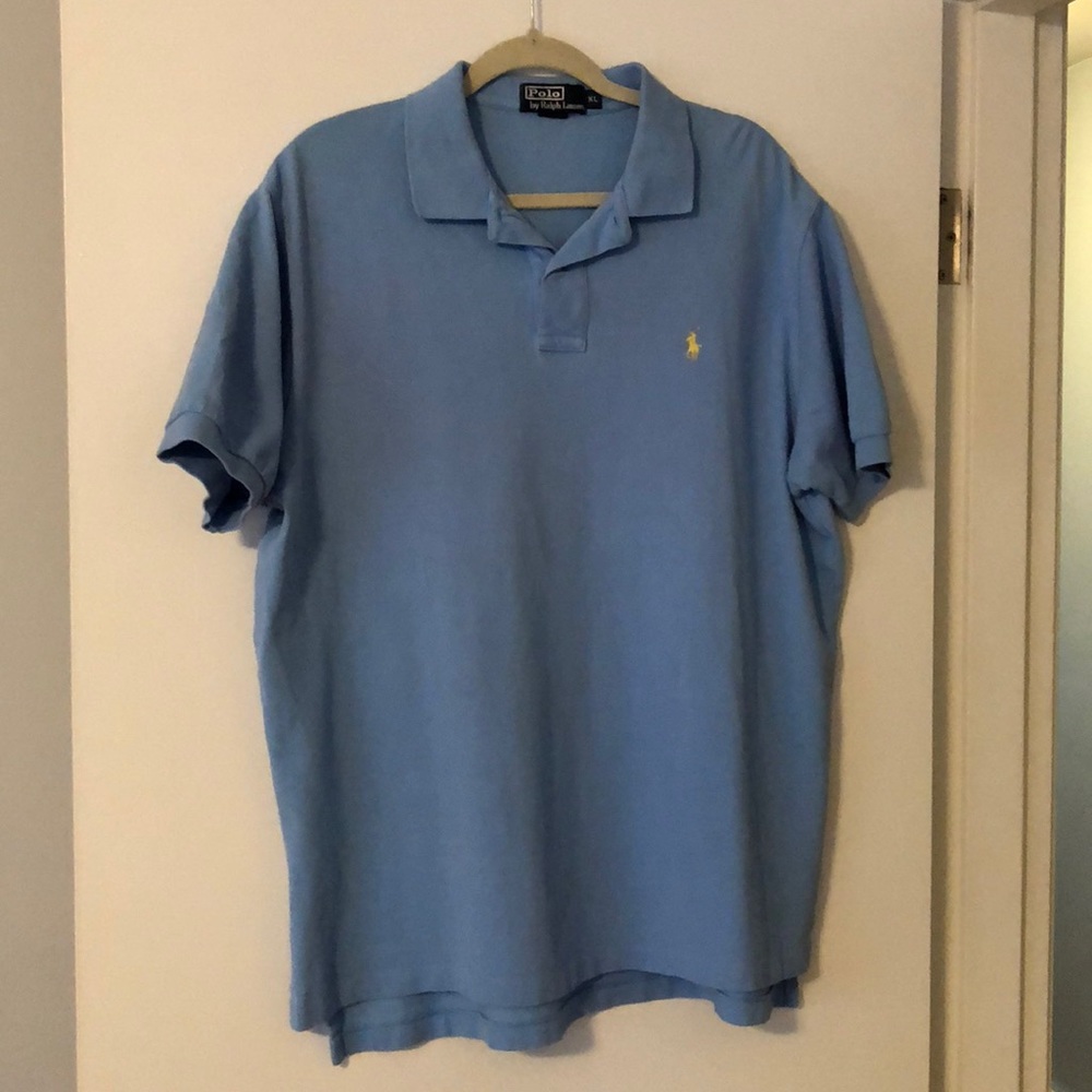 Mens Blue Polo Shirt - Polo by Ralph Lauren